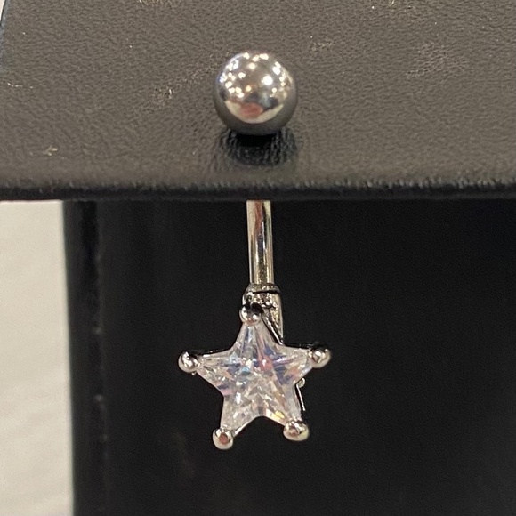 Jewelry - Clear Star Belly Button Ring